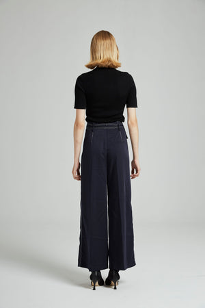 HIGH WAIST PANTS WITH BELT