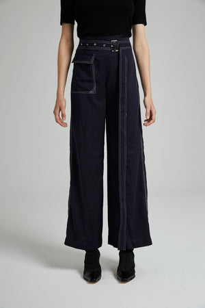 HIGH WAIST PANTS WITH BELT