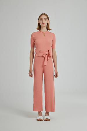 PINK KNIT PANT