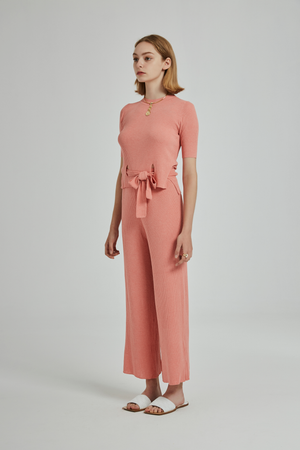 PINK KNIT PANT