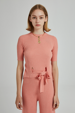 BOW KNIT TOP