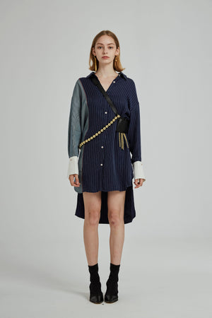 OVER SIZE SHIRT WITH DETACHABLE CUFF