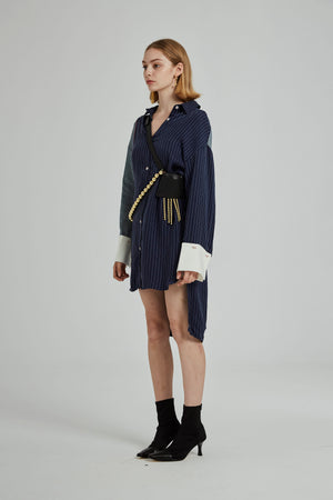 OVER SIZE SHIRT WITH DETACHABLE CUFF