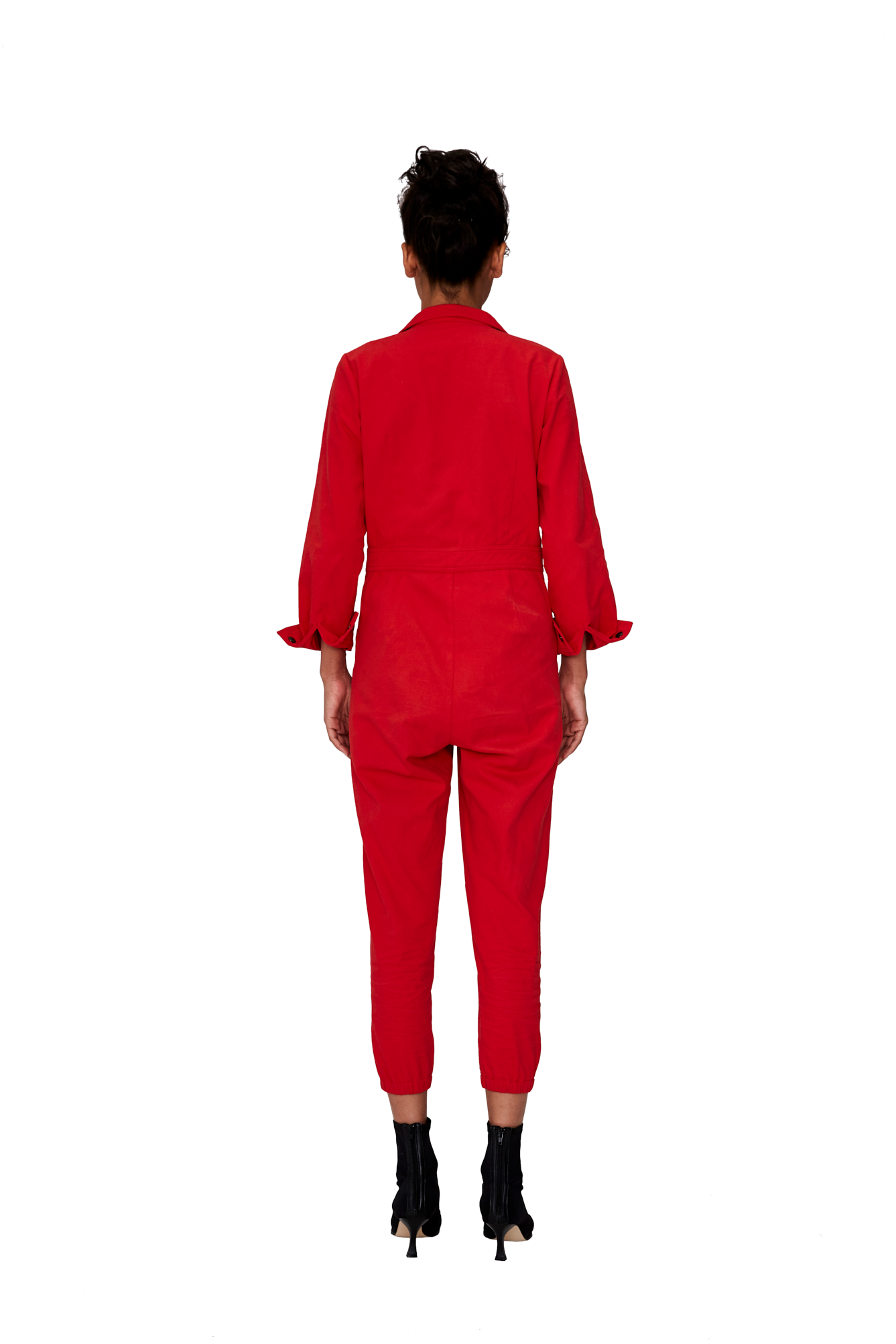 RED UNIFORM JUMPSUIT