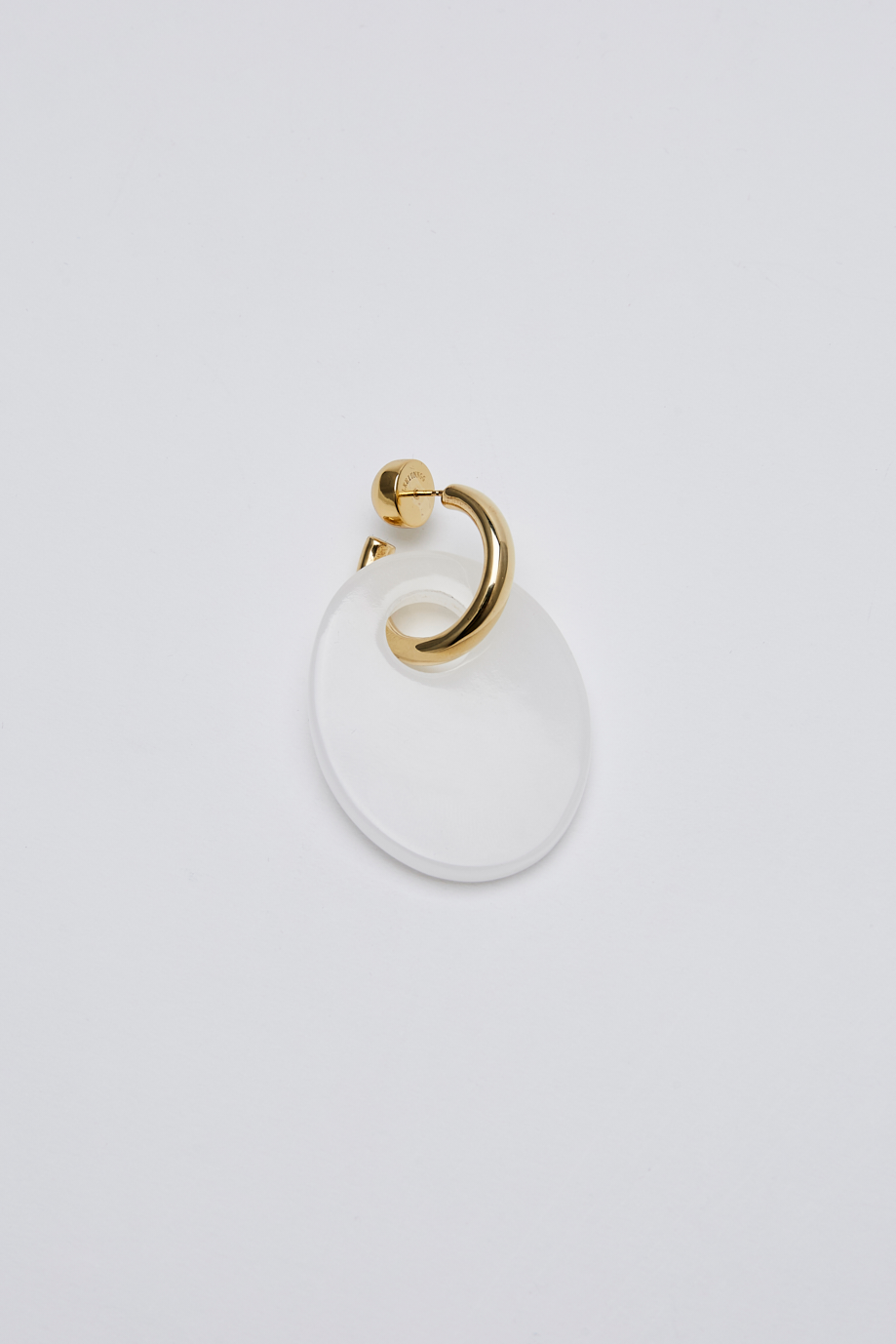 Giant Jade Lucky Buckle Earring