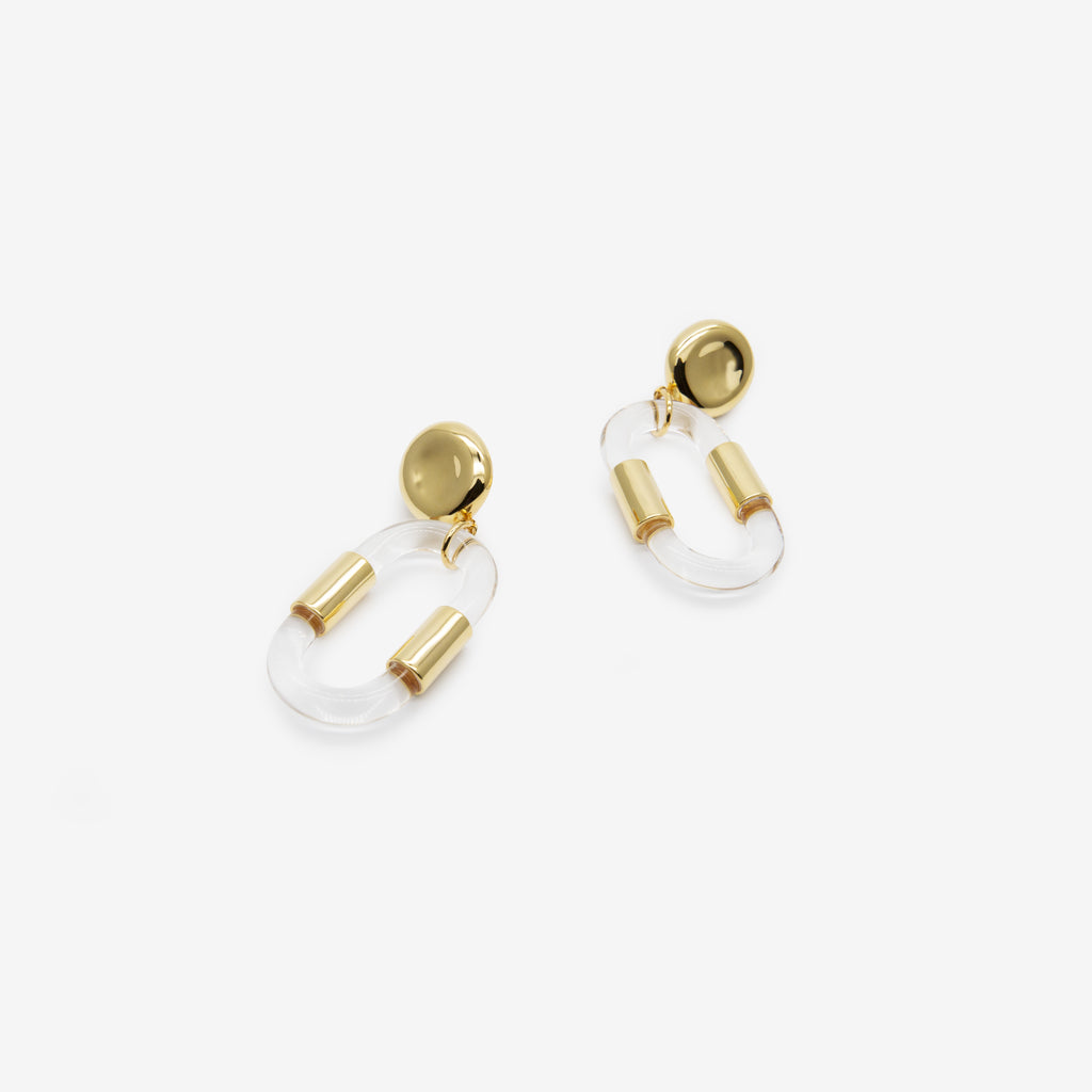 GOLD GLASS EARING