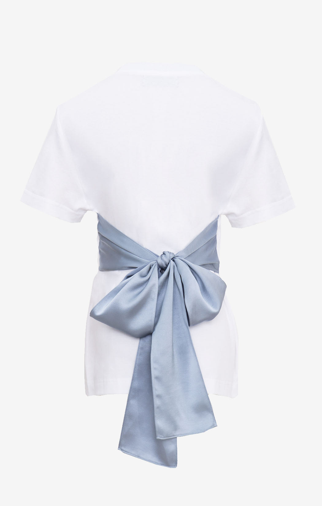 T-SHIRT WITH BLUE BOW