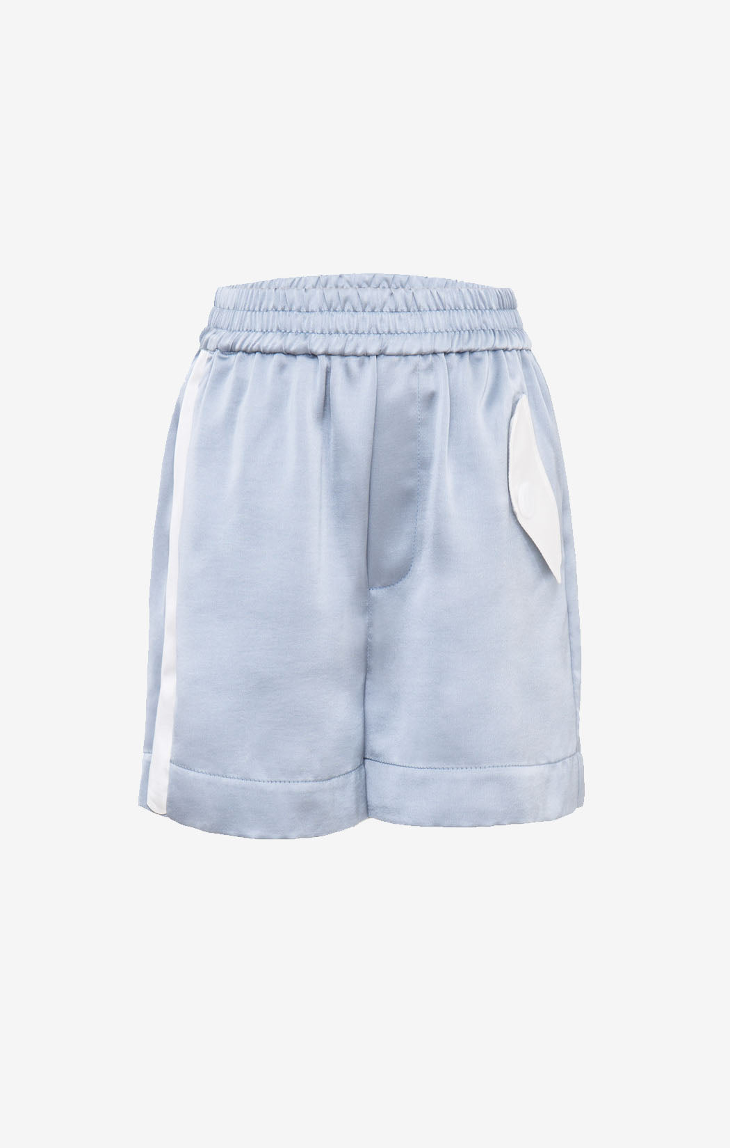 BLUE SILK SHORTS